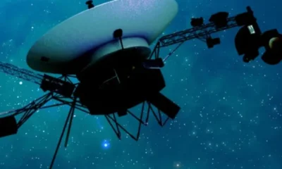 Voyager 1 as it travels through interstellar space