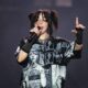 Billie Eilish performs on the Pyramid Stage