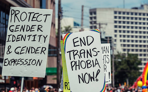 protect the gender identity, road protest