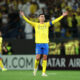 Cristiano Ronaldo of Al Nassr celebrates his team's second goal,