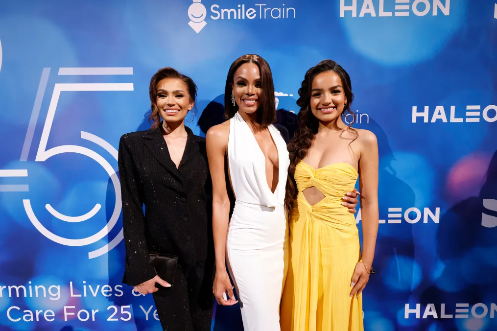 Voigt and Srivastava posed with Crystle Stewart, who previously led Miss USA, at a gala in New York on the heels of their double resignation.