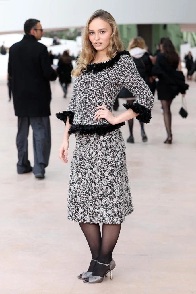 Lily-Rose Depp & Vanessa Paradis Shine at Chanel Couture