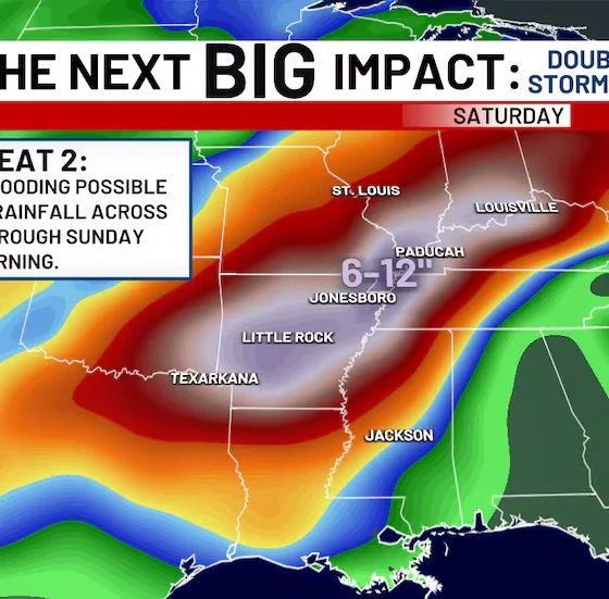 Severe Storms & Flooding Threaten Northeast Arkansas